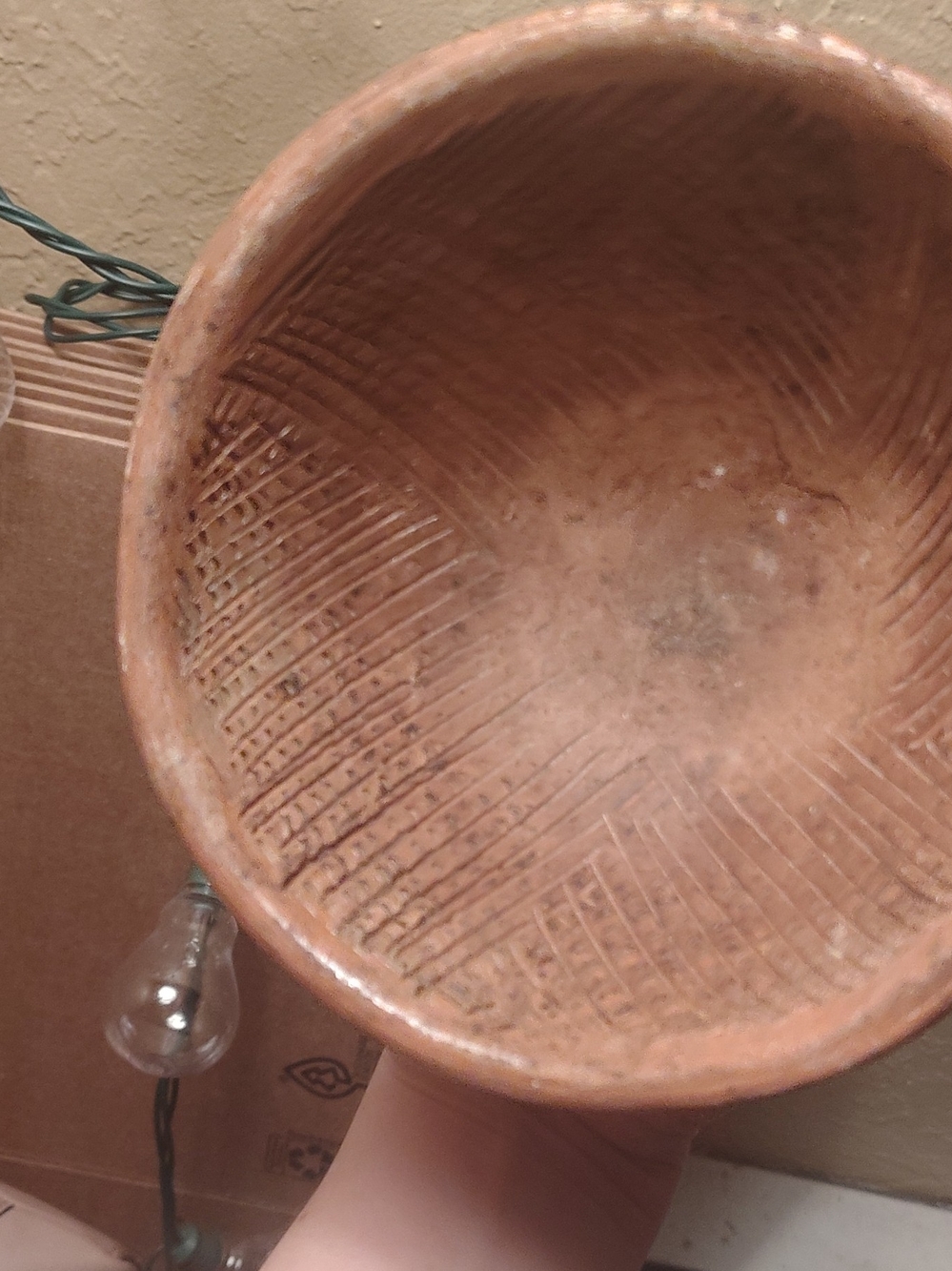 Handcrafted Terracotta Bowl - Rustic Brown Home Art